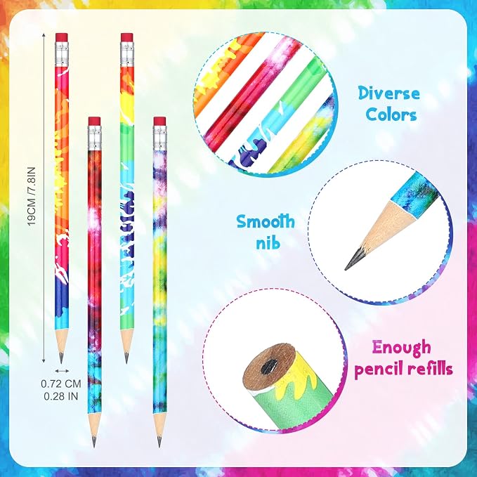 Honoson 48 Pcs Mini Tie Dye Notepads - Image 3