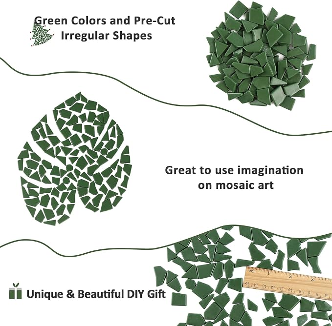 Youway Style Green Glass Mosaic Tiles - Image 7