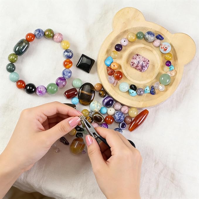 Mixed Natural Stone Beads for Jewelry Making, Colorful Real Stone Beading - Image 2