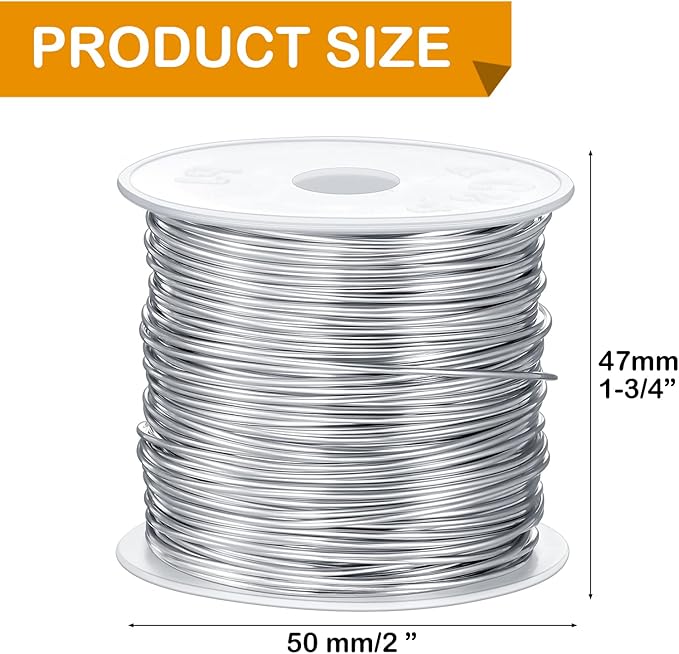 Funrous 5 Rolls 5 Size Jewelry Wire 18, 26 Gauge Copper Wire Kit Jewelry - Image 2