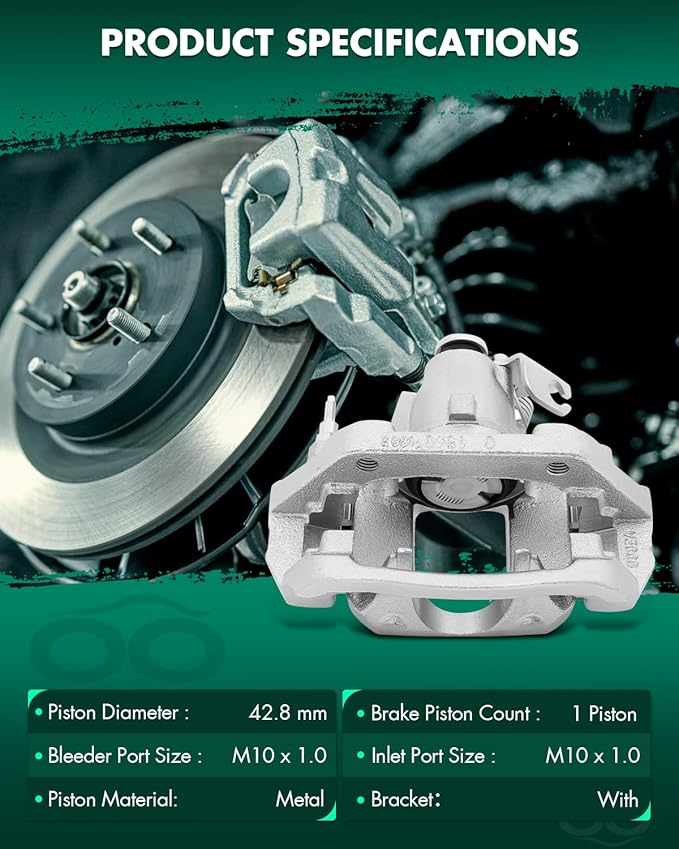 SCITOO 18B5299 Rear Left Disc Brake Caliper Assembly w/Bracket For Ford For Edge 2011-2014,For Lincoln For MKX 2011-2015