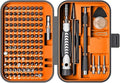 Precision Screwdriver Set, 130 in 1 with 120 bits Repair Tool Kit, Magnetic Screwdriver Set with mini built-in box for Electronics iPhone Jewelers Game Console (130-IN-Orange)