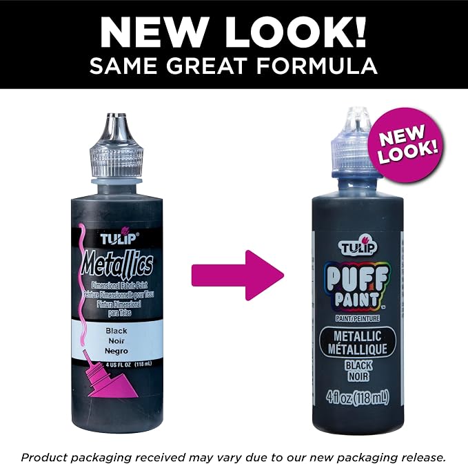 Tulip Puff Fabric Paint Metallic Finish, Permanent Craft Paint - Image 6