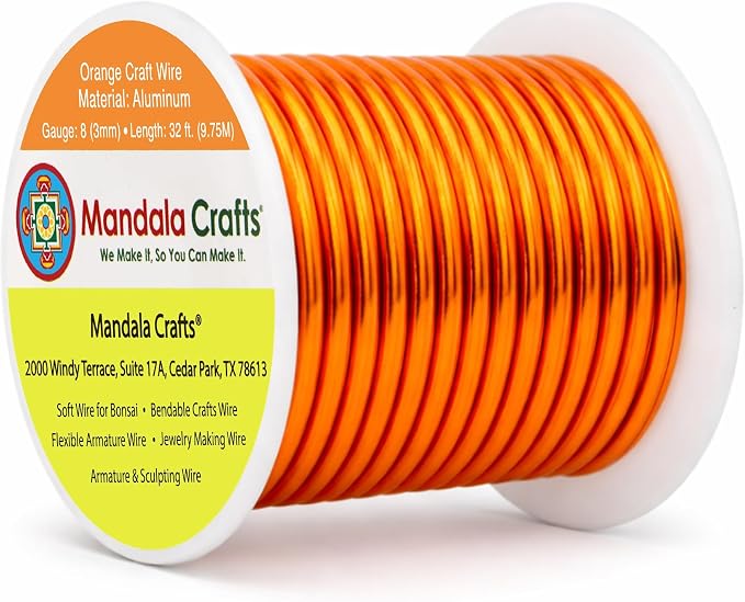 Mandala Crafts 8 Gauge Anodized Aluminum Craft Wire by MandalaCrafts