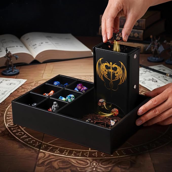 Grajar DND Dice Tray and Dice Tower - Image 3