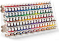 Colingmill Wooden Paint Organizer Storage Rack, 108 Holes Miniature Model Paint by Colingmill