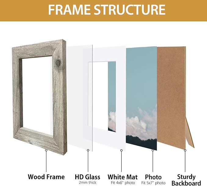 Califortree Grey 5x7 Picture Frame - Image 4