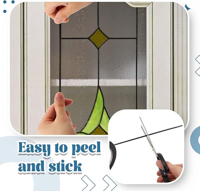Innconee Black Thin PET Stained Glass Lead Lines 3mm 216ft - Image 4