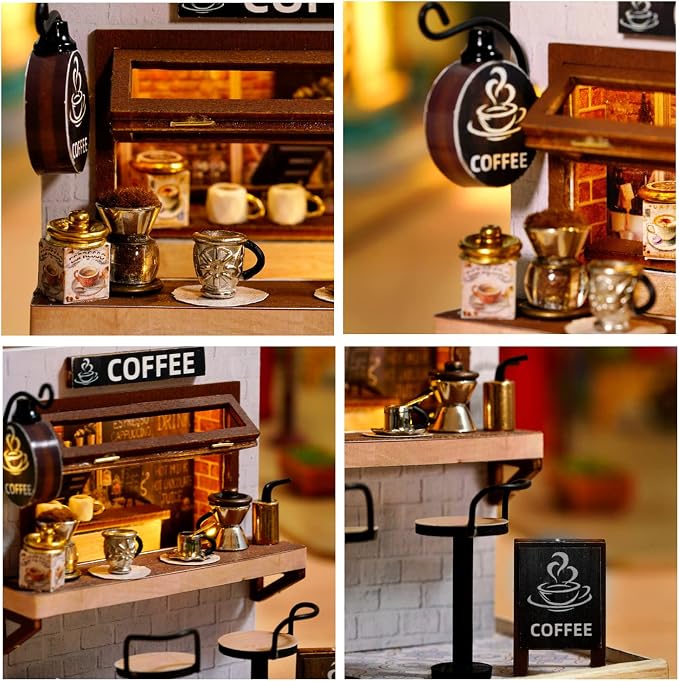 CUTEROOM DIY Doll House Miniature Furniture Wooden House Kit - Image 7