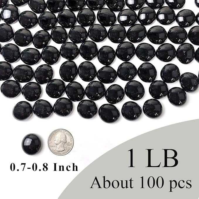 FANTIAN 1lb Black Glass Marbles - Image 2