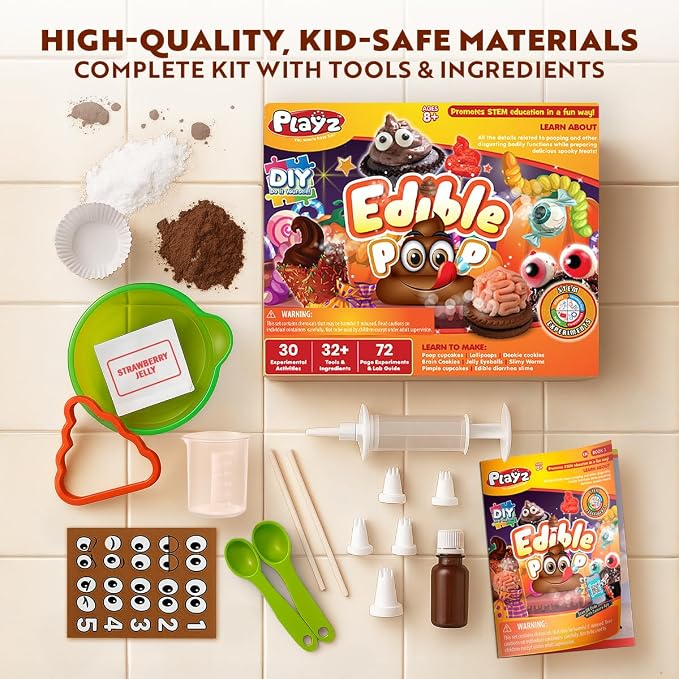 Playz Edible Poo Chocolate & Candy Making Science Kit - Image 5