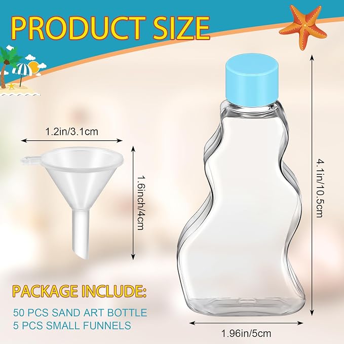 Nuenen 50 Pcs Sand Art Bottles Bulk - Image 2