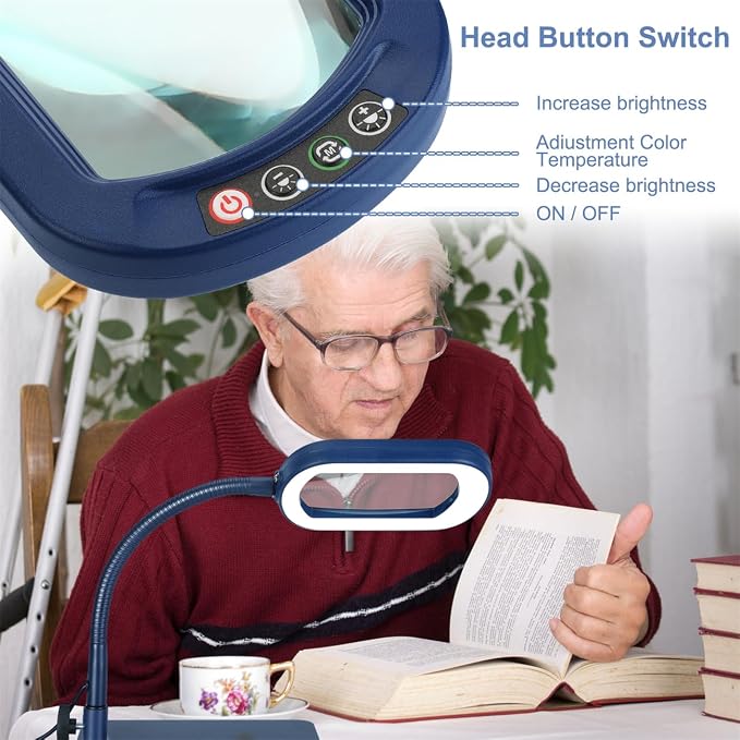Veemagni 12X Rectangle Magnifying Glass - Image 4