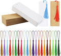 120 Pcs Kraft Paper Blank Cardstock Bookmarks, Paper Bookmarks by Wpxmer