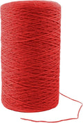 1mm x 1000 Feet Red Jute Rope, Twine for Gardening Tomato Climbing Plant Tie Floristry Crafts Gift Wrapping Packing Decor