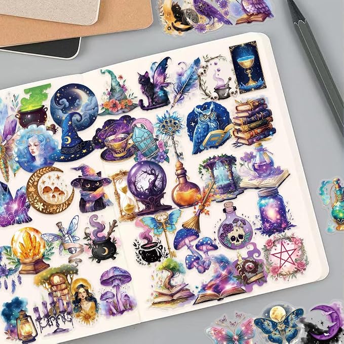 50-Piece Mystical Witchy Fantasy Aesthetic Sticker – Magical Witchcraft Stickers - Image 7