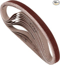 10 Pcs Sanding Belts 1/2 x 18 Inch 320 Grit Aluminum Oxide Abrasive Sandpaper for Belt Sander Metal Grinding Wood Working Weld Rust Removal