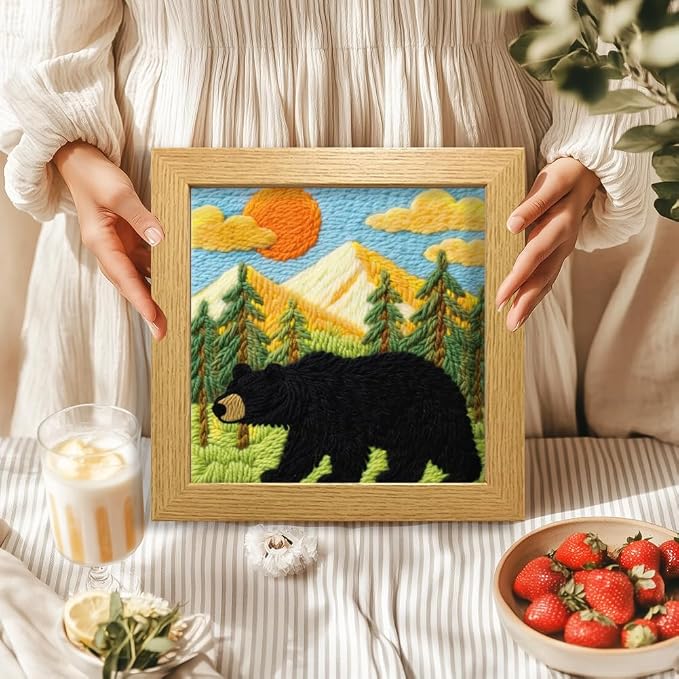 BEUNITONE Bear and Nature Style Punch Needle Kit - Image 6