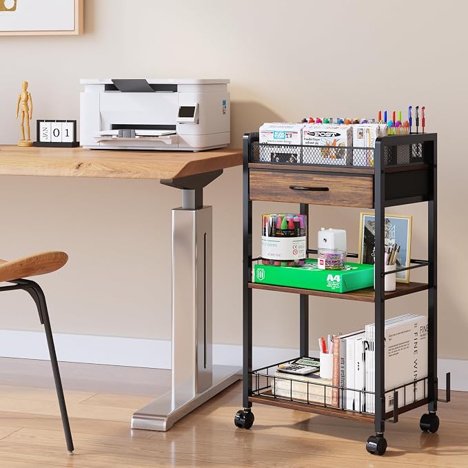 Homsorout 3 Tier Rolling Cart - Image 9