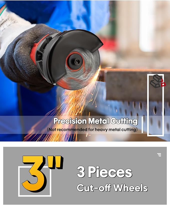 SHALL 3 Inch High-Speed Cut Off Tool, 3.5 Amp Metal Cutter Tool - Image 6