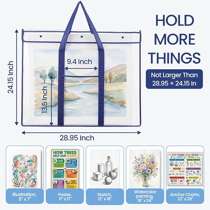 GAMENOTE 3 Pack Large Poster Storage Bags - Image 7