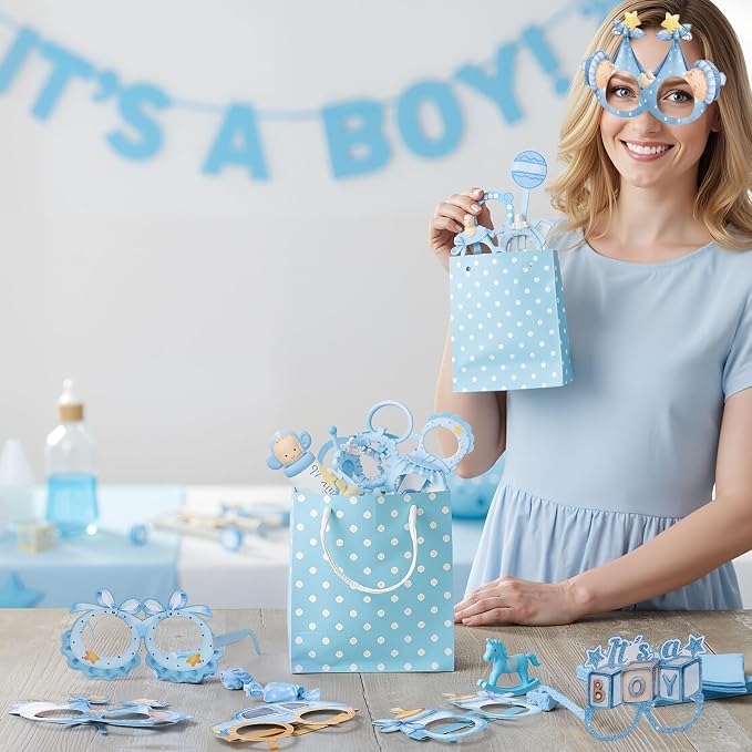 Pajean 32 Pcs Boy Baby Shower Party Decorations It's A Boy Baby Shower Themed - Image 7