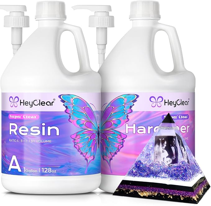HeyClear 2 Gallon Epoxy Resin Kit by HeyClearResin