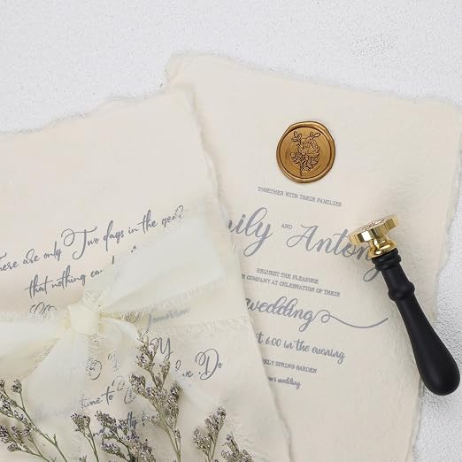UNIQOOO Wild Rose Wax Seal Stamp | French Rose Botanical Flower Stamp Perfect - Image 4