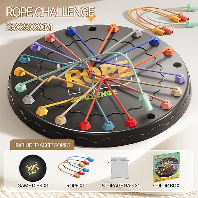 lartoys Rope Untangling Puzzle Game, Educational Strategy Board Game - Image 3