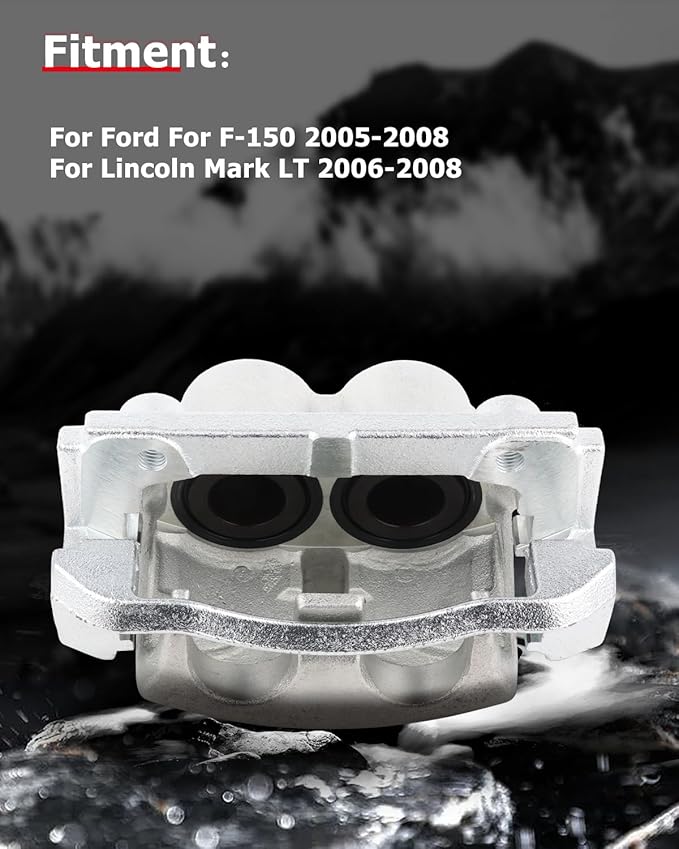 cciyu Front Right Brake Caliper Assembly w/Bracket 18-B4974 2005 2006 2007 2008 For Ford For F-150,2005 2006 2007 2008 For Ford For Lobo,2006 2007 2008 For Lincoln For Mark LT