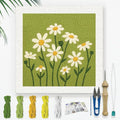 DOODLREAM Daisy Flower DIY Punch Needle Embroidery Kit by Doodlream