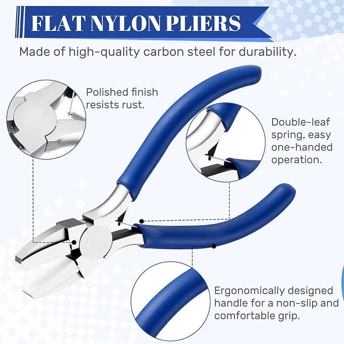 Mudder 2 Pieces Jewelry Making Tool Bail Making Pliers 6 in 1 Jewelry Wire - Image 3