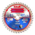 Circular Saw Blade Woodworking TA Series, 6-1/2" 40-Tooth, Arbor 5/8" with Diamond Knock-Out, Fine Finish Wood Cutting,Special Anti-Thermal Adhesion Coating on Cutting Head -TA, 6-1/2" 40T TA