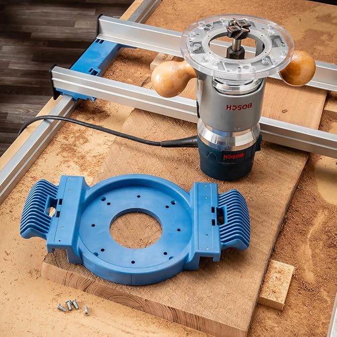 Router Sled, Benchtop Board Slab Flattening Jig | Precise Router Flattening Sled System for Slabs, End-Grain Boards & Resin Projects - Durable Table Top Wood Slab Flattening Jig