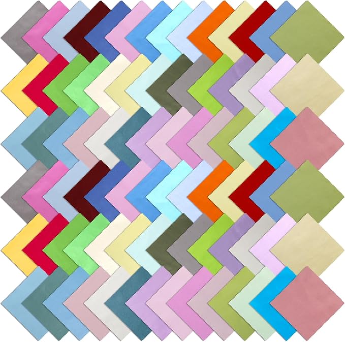 84 Pcs Multicolor Charm Packs for Quiltings, Cotton Quilting Fabric Bundles by Unknown