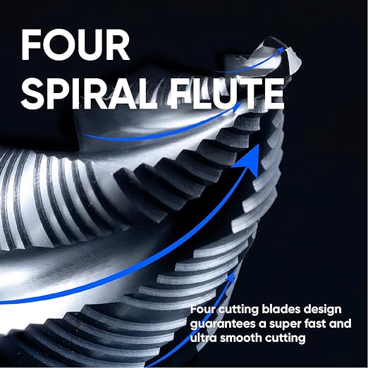 toolant Four Spiral Flute Cobalt Step Drill Bit(Pro), 3/16" - 1-3/8"(19 Step Size) Unibit Step Drill Bit, 3/8" Tri-Falt Shank Step Bit for Metal, Stainless Steel, Aluminum, Plastic