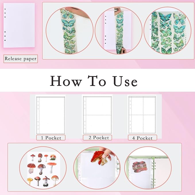 MUDOR 4 in 1 Sticker Storage Organizer, Binder - Image 4