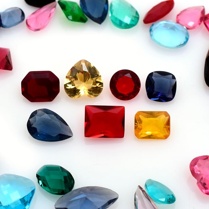 Mixed Natural Glass Loose Gemstones | Grade A+ | Hand Cut & Polished Gemstone - Image 6