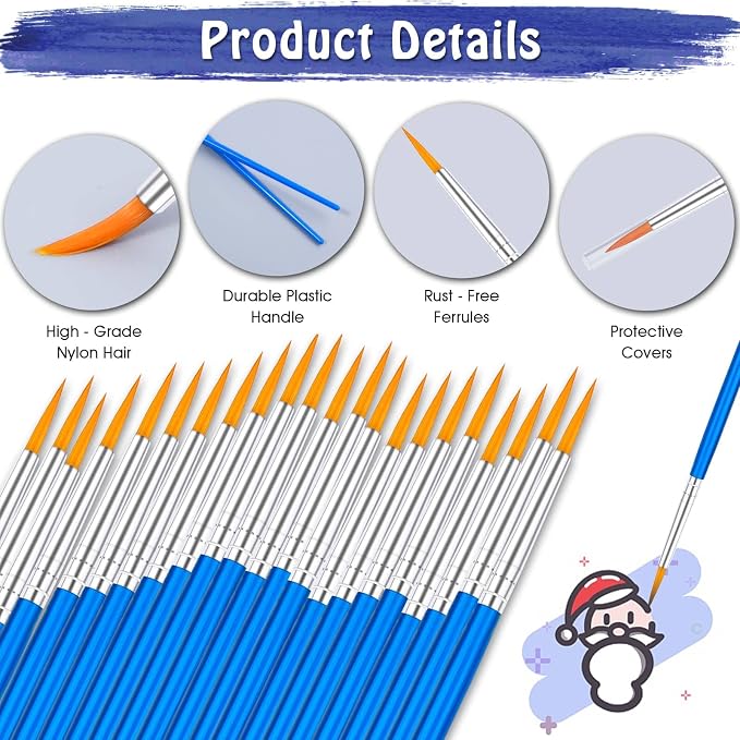 anezus 100Pcs Paint Brushes Bulk Small, - Image 4