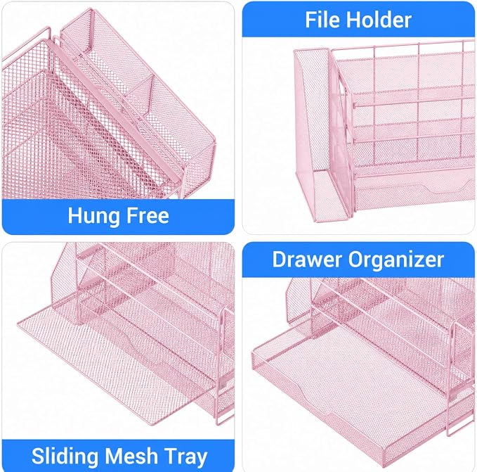 OPNICE Desk Organizer, 4-Tier Desktop File Organizer - Image 2