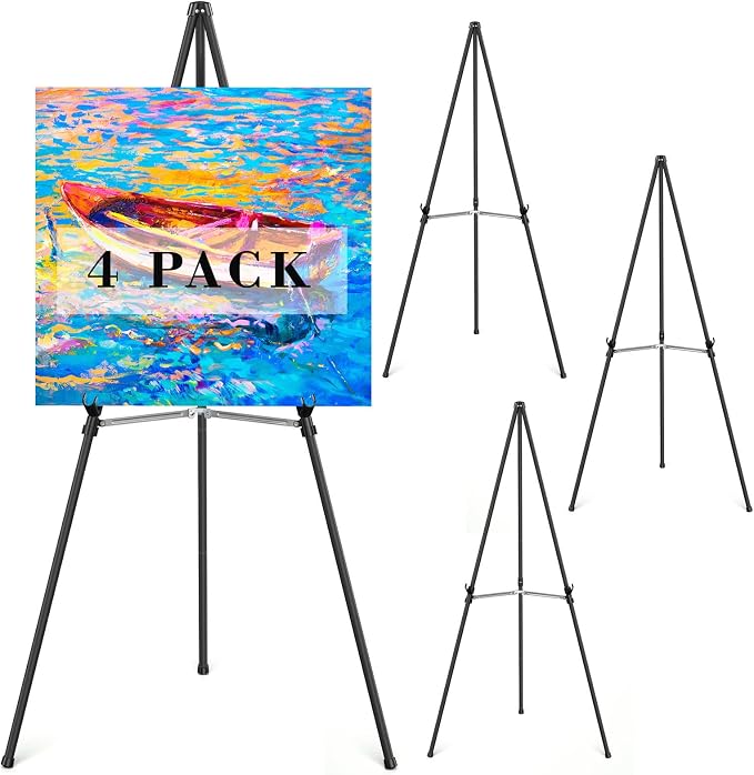 Easel Stand for Sign, Adjustable Folding Art Easel for Display by Rdiorry