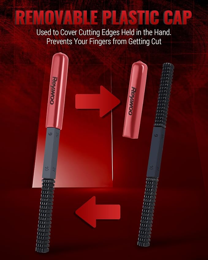 3-Piece Thread Restorer File Set, Thread Restoring Chaser Files, Thread Repair File Set in Metric SAE UNF UNC Sizes