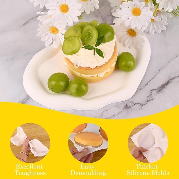 HUAKENER 3 Pcs Silicone Muffin Top Pans - Image 5