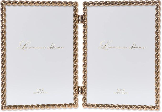 Lawrence Frames Metal Frame, Rope Design, 5x7 Double by LawrenceFrames