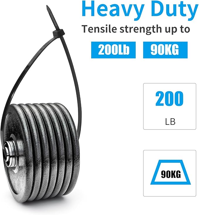 XINGO Purple 24 Inch Zip Ties Heavy Duty 100 Pack, 200 LBS Ultra Strong Plastic Wire Ties, Large Cable Ties Extra Long Tie Wraps, Indoor and Outdoor UV Resistant