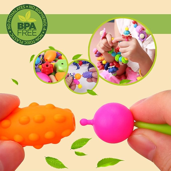 BIRANCO. Pop Beads, Jewelry Making Kit - Image 3