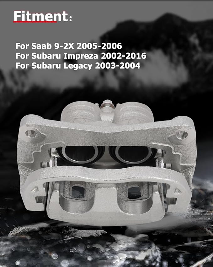 cciyu 19B2683 19B2682 Front Left & Right Brake Calipers With Bracket For Saab For 9-2X 2005-2006,For Subaru For Impreza 2002-2016,For Subaru For Legacy 2003-2004