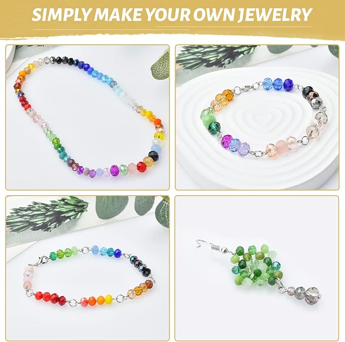 Mixed 4/6/8mm Round Rondelle Beads 1000pcs Lampwork Briolette Glass Crystal - Image 6