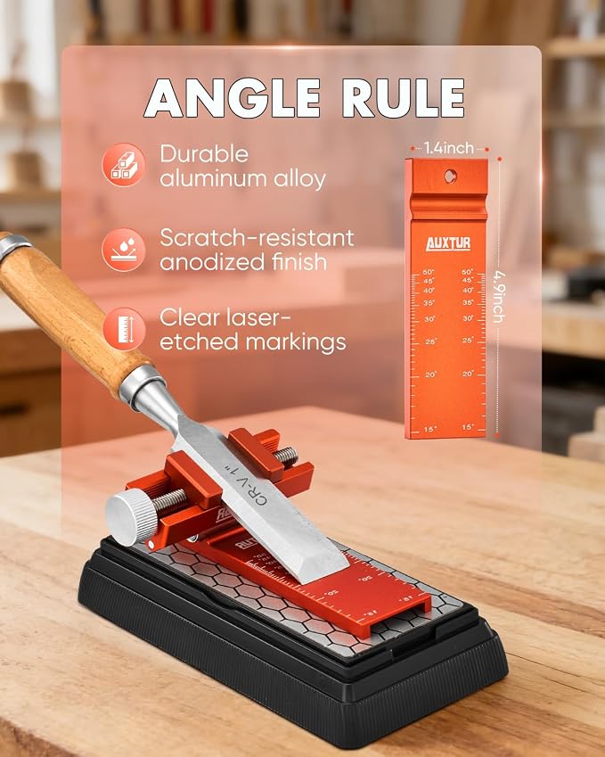 Honing Guide & Chisel Sharpening Jig Set - Image 2