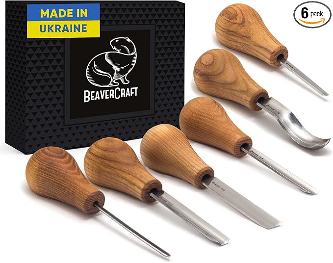 BeaverCraft Wood Carving Gouges Kit SC05 by BeaverCraft